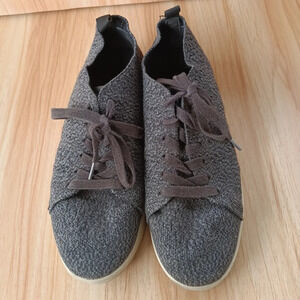 WOOLLOOMOOLOO Darwin Gray Wool Lace Up Sneakers Shoes Size 39 EU 8-8.5 US